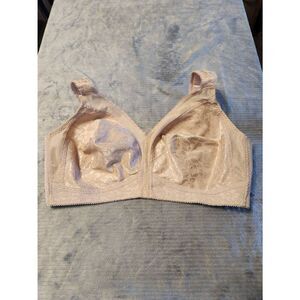 Playtex 18-Hour Original Comfort Strap Wirefree Bra Style 4593 44C Beige